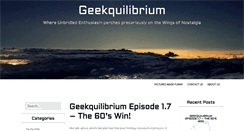 Desktop Screenshot of geekquilibrium.com